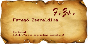 Faragó Zseraldina névjegykártya